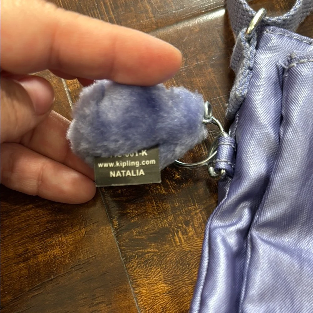 Kipling Purple Crossbody Bag with Adjustable Strap and Signature Charm - Picture 4 of 8
